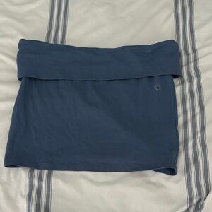 NWT - American eagle - women’s blue fold over top tube top - size Medium